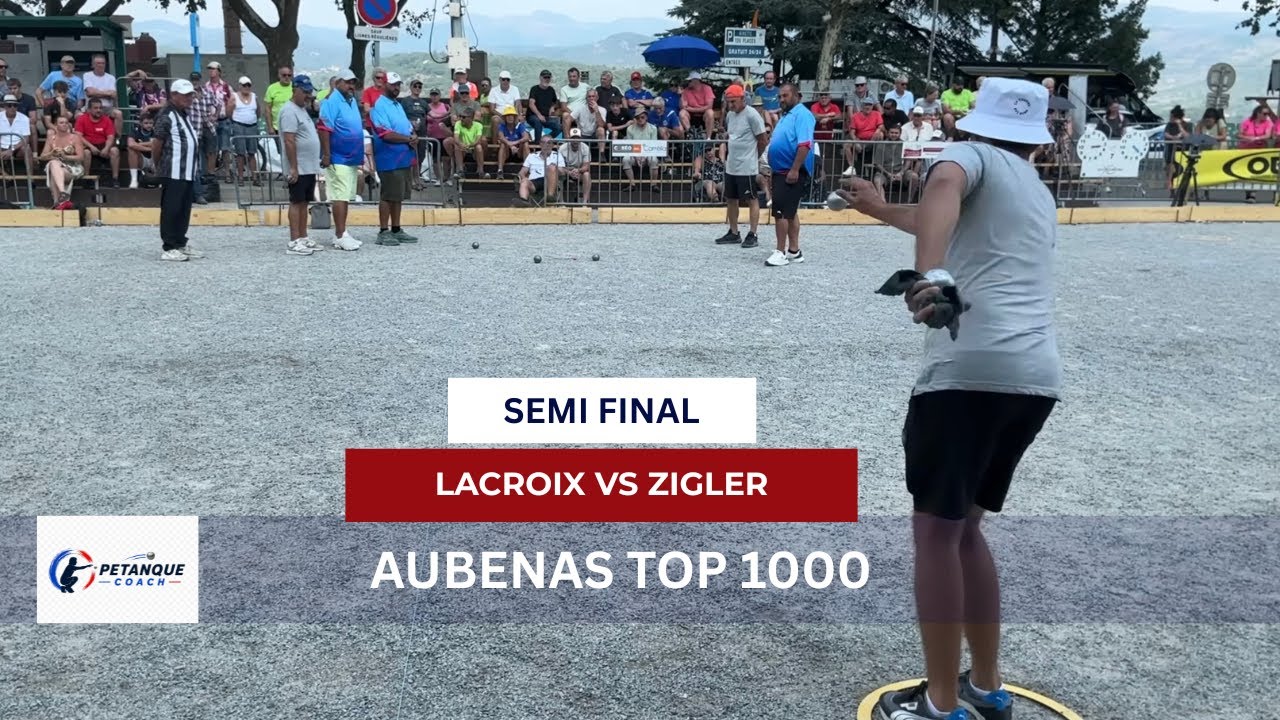 Miniature de la vidéo : Aubenas National Pétanque 2026 Semi-Final | Lacroix/Lacroix/Surle vs Zigler/Zigler/Schroll