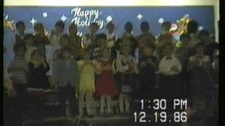 1986 BES Christmas Program Kindergarten