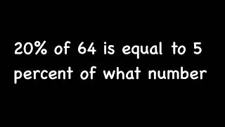 Math word problem| Easy trick to find percentage
