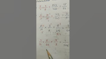 பின்னங்களின் பெருக்கல்/Multiplication of Fractions