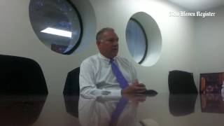 Connecticut Attorney General George Jepsen, talks about privacy/data issue with @nhregister editoria
