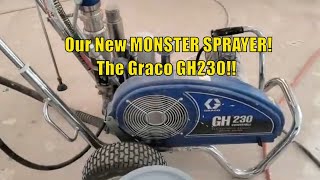 Painting a huge room with our new GIANT Graco GH230 Sprayer by Paint Boss 8,151 views 3 years ago 14 minutes, 15 seconds