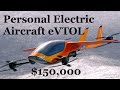 $150,000 Two Seater eVTOL Available For Pre-Order | Air One Electric Vertical Takeoff and Landing