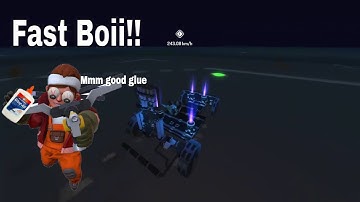 Piston Powered Car reaching 280Km/h (Comically) | ScrapMechanic