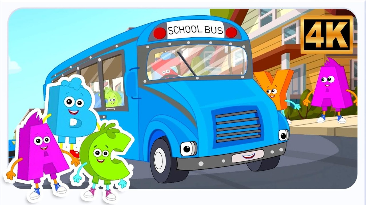 Wheels On The Bus Nursery Rhymes & Kids Songs by Mr Alphabet