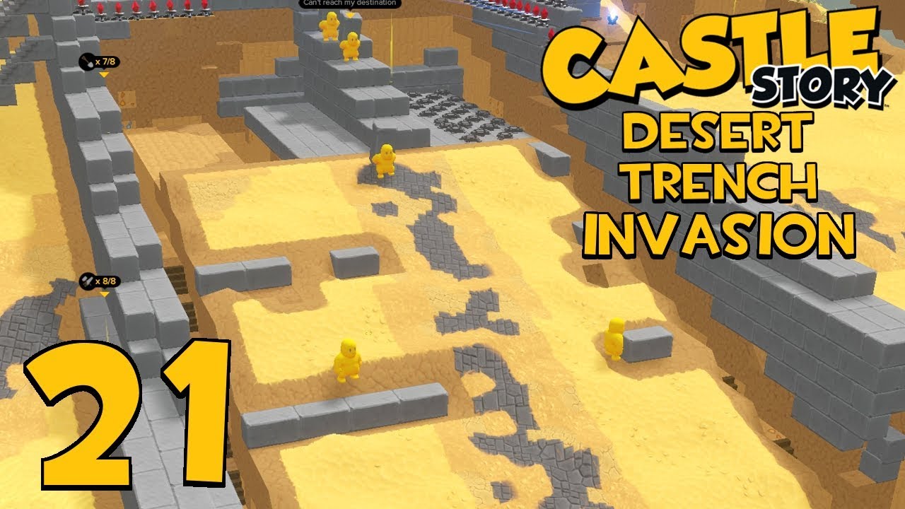 Castle Story Invasion on Desert Trench - Part 21 - MORE DEFENSE