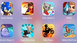 Moto X3M Free,Sonic Boom,Bike Race,Angry Gran Run,Dumb Ways 3,BRIM,Tom Jetski 2,Ninja Run screenshot 3