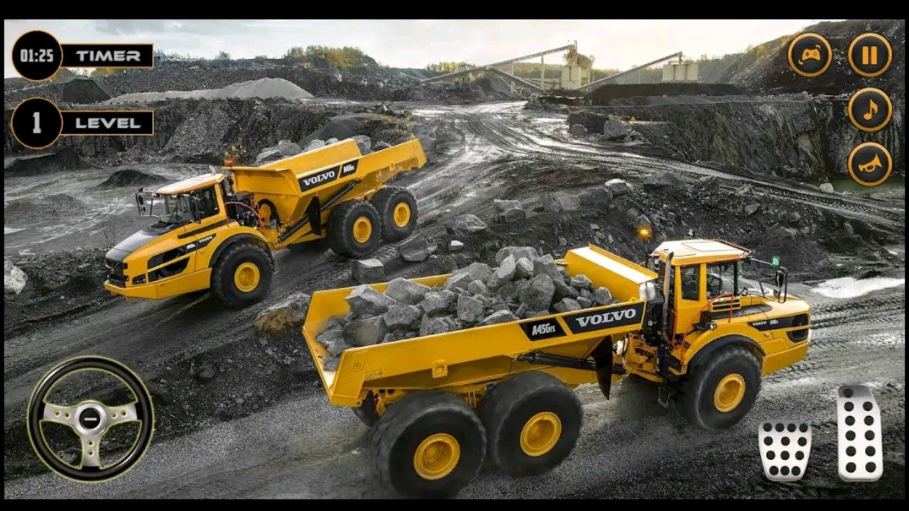 Modern Construction JCB Game 3D 🏗️ Drive Heavy Excavator & Build Roads | Android Gameplay