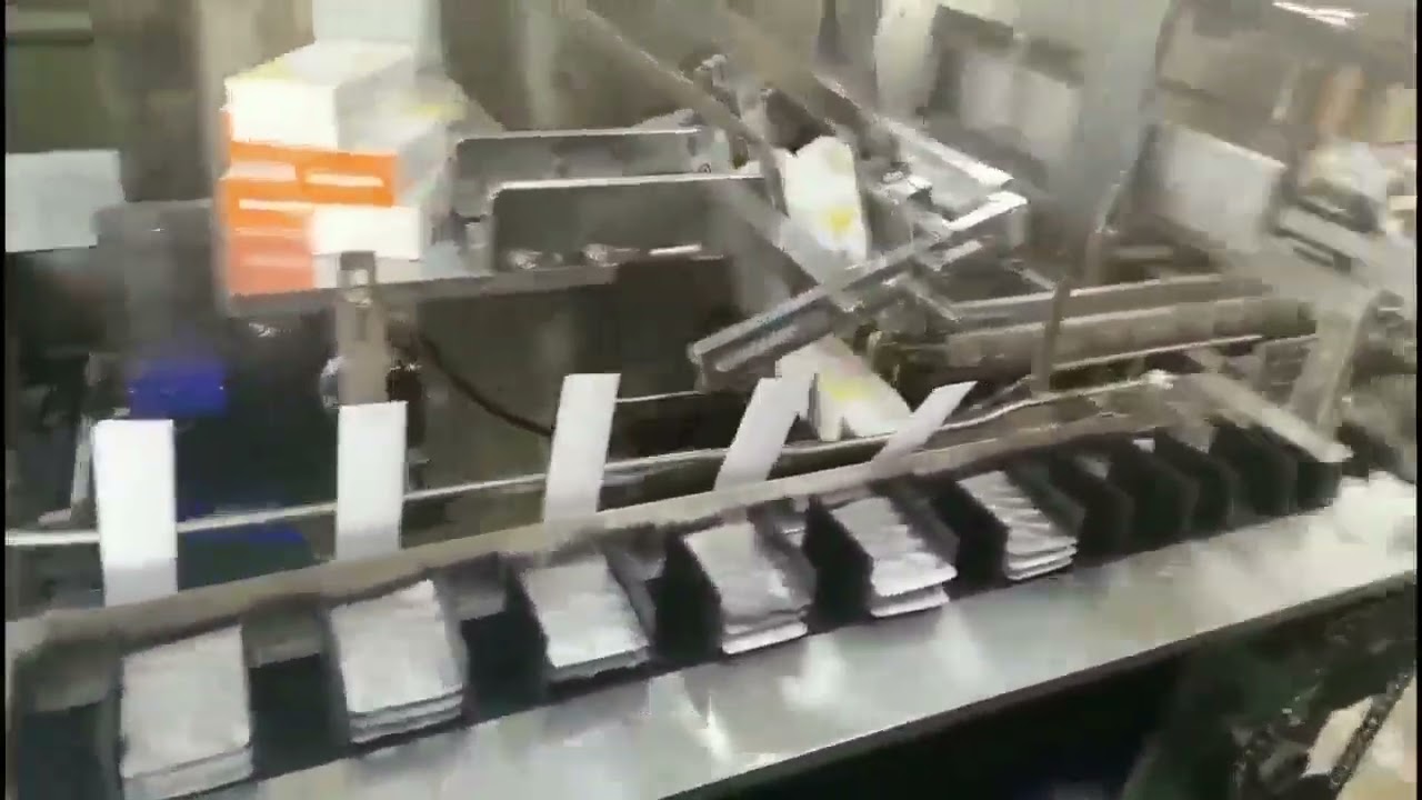 Blister Cartoner Packing Machine with blister feeding system and manual folding and feeding system