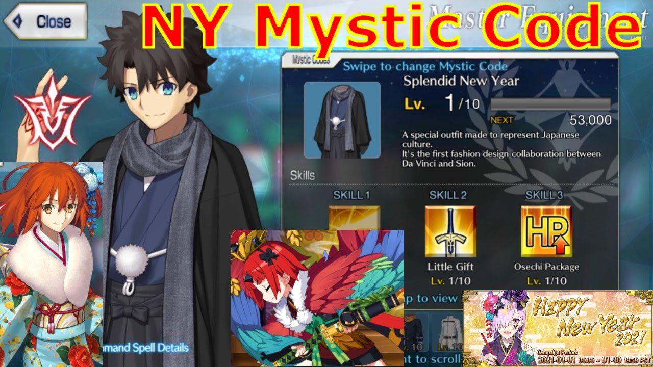 Featured image of post Mystic Codes Fgo Na Master skills change based on the mystic code your master is wearing