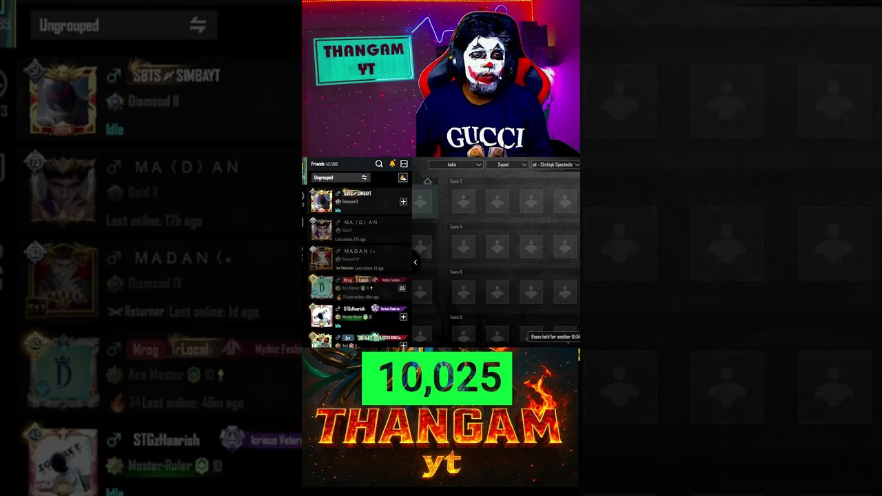 🔴Thangam YT LIVE 💥 | PC 🖥️ & iPad 📱 Gaming 🎮 | Facecam 😎 Handcam ✋