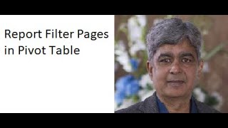 Create Pivot Table Report Filter Pages | Pivot Report Filter in Pivot Table | Report Filter Fields
