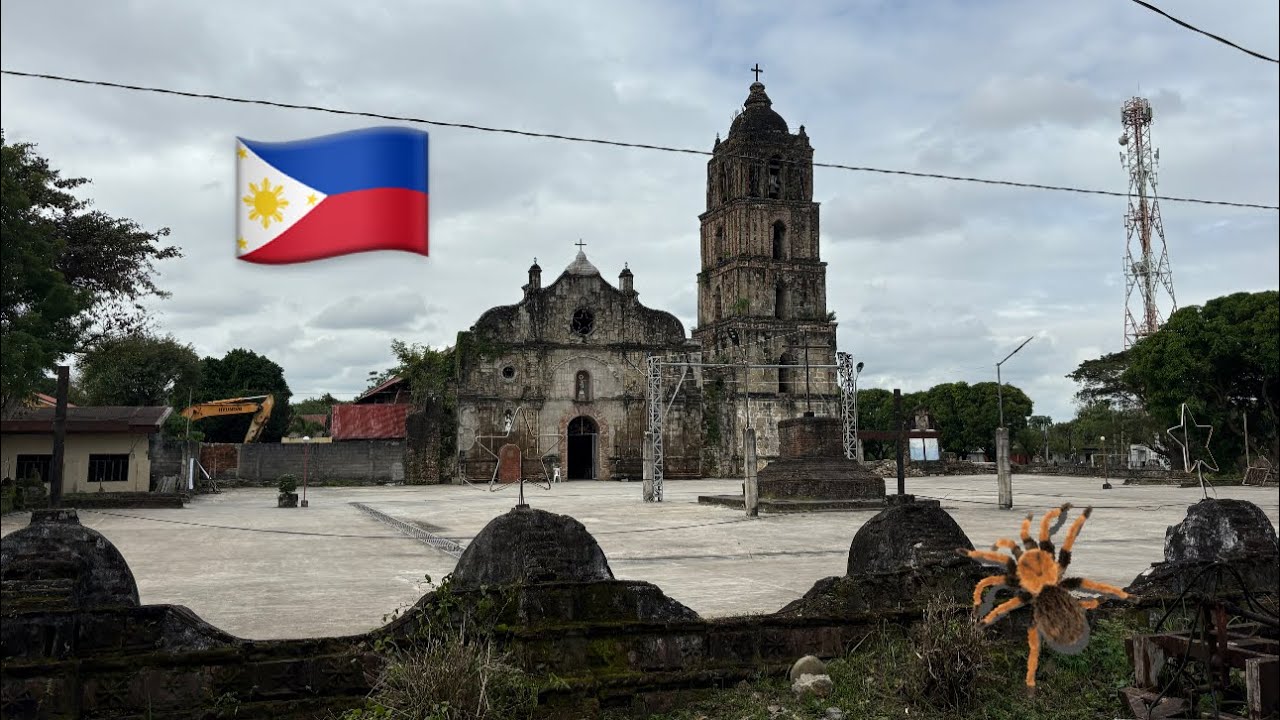 🇵🇭 Afam visits 400 Year old church and fights Spiders⁉️ Philippines daily vlogs 