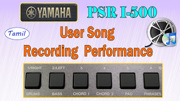 PSR i 500 /i455 | User song Recording Performance | 6 individual Track Recording and Deleting