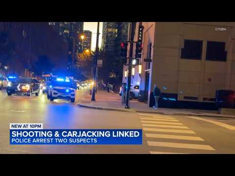 2 charged after man shot during robbery in downtown Chicago garage, stolen SUV crashes on South Side