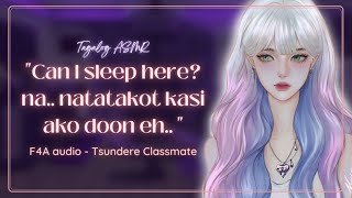 Tagalog Girlfriend ASMR | 'Scared' Tsundere Classmate wants to Sleep with You | yumii ASMR screenshot 2