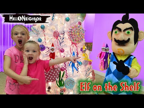 hello-neighbor-in-real-life-touches-our-elves!!!-elf-on-the-shelf-toy-scavenger-hunt!