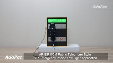 AP-EIP100M public telephone syle SIP emergency phone low light application(공중전화기스타일 비상통화장치 저조도환경 통화)