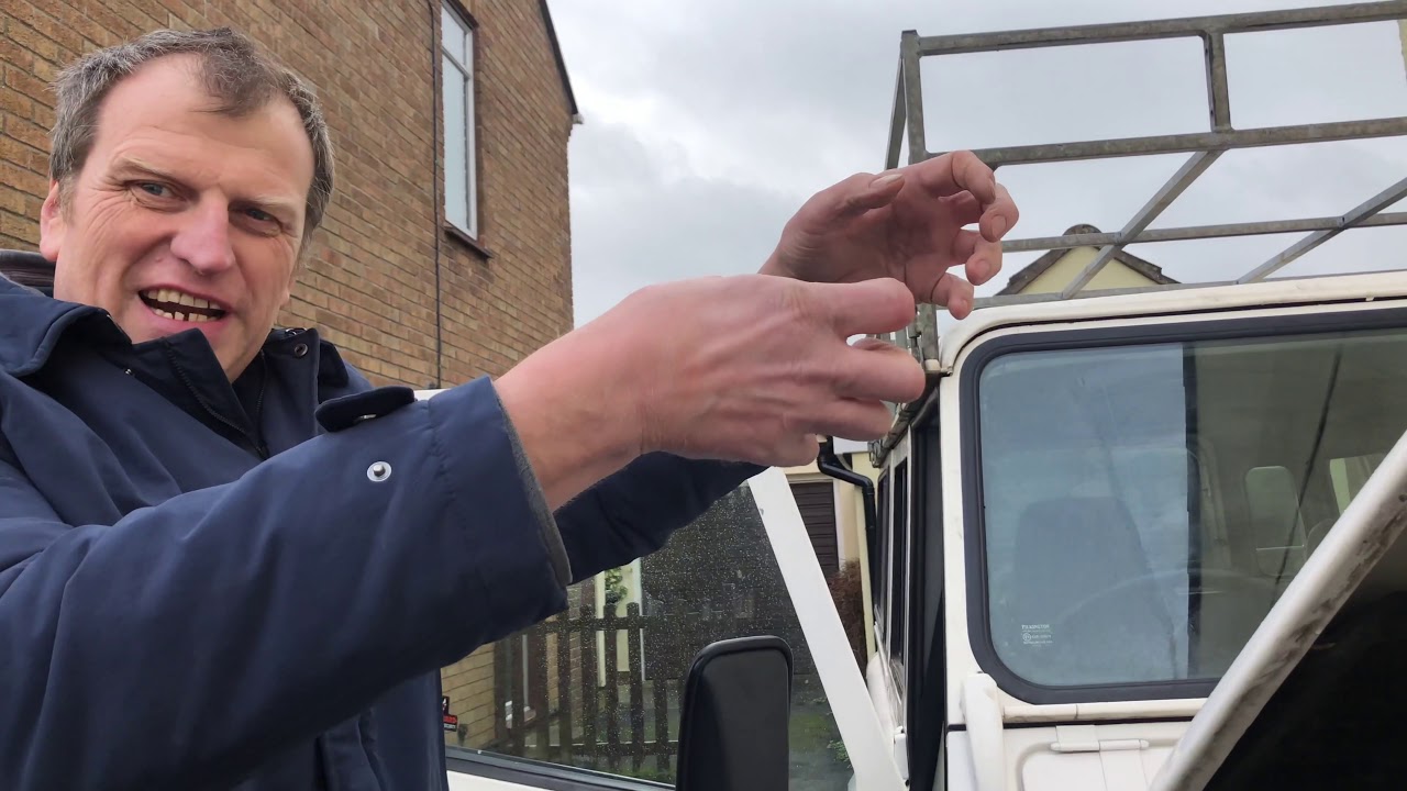 Land Rover Defender parts warehouse somewhere in Cornwall