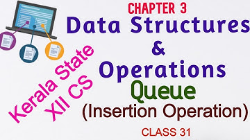 Operations On Queue||Chapter3||Data Structures & Operations||Kerala State||Plus Two Computer Science