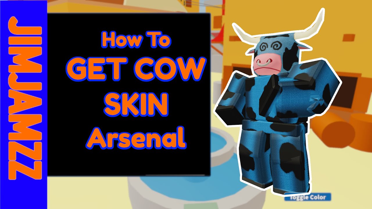 How to get the Arsenal Cow Skin Roblox Tutorial & Gameplay YouTube