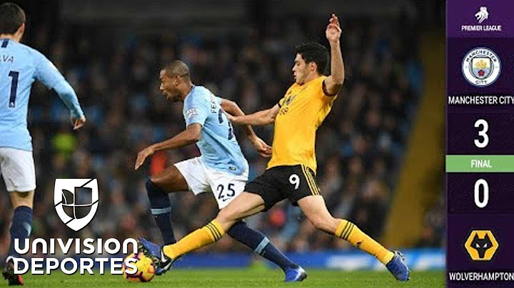 With Jiménez playing for 45 minutes, Wolverhampton fell to Manchester City.
