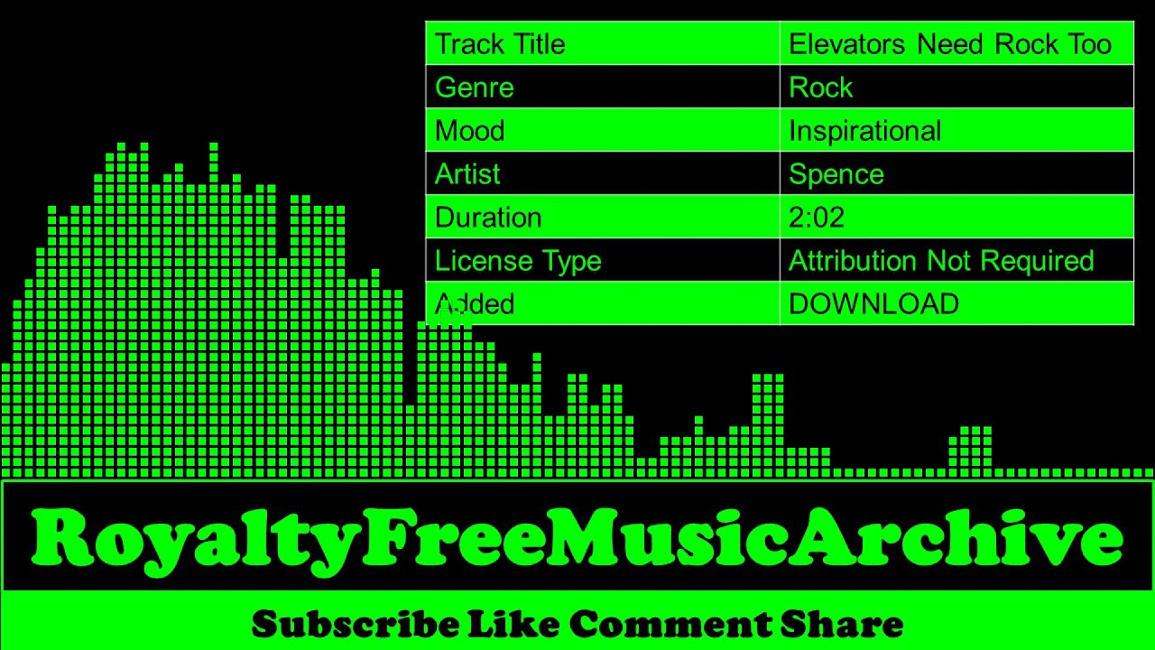 Elevators Need Rock Too - Spence | Inspirational - Rock | Copyright Free Music | Royalty Free Music