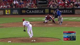 CHC@CIN: Ramirez strikes out Baez in his Reds' debut