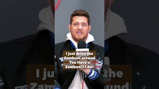 Michael Bublé has an Ice Rink and Zamboni in his HOUSE!