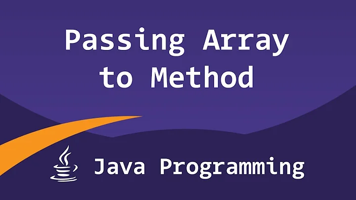 Passing, Returning Arrays To / from Methods in Java Programming Video Tutorial