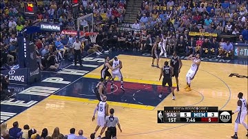 NBA, playoff 2017, Spurs vs. Grizzlies, Round 1, Game 3, Move 4, Marc Gasol, 2 pointer