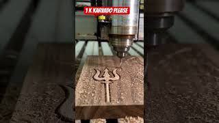 🕉️  CNC wood Carving of Mahadev – Full Satisfying Process!#viralvideo #woodart #art #mahadev#shiv