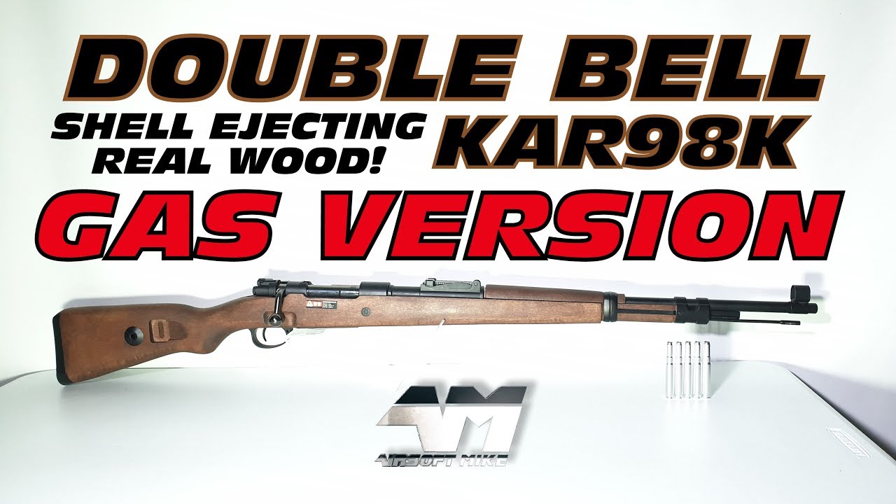 Double Bell Kar98k Gas Powered Shell Ejecting Real Wood Airsoft Unboxing Youtube
