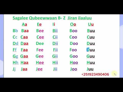 Sagalee Qubeewwaan B Z Jiran Ilaaluu Learn Afaan Oromoo Amharic English Letters