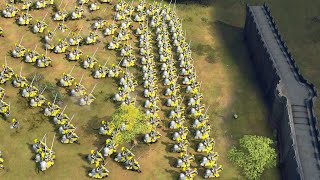 Age of Empires 4  4v4 MASSIVE OVERWHELMING FORCE | Multiplayer Gameplay