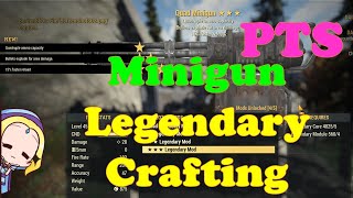 Fallout 76: PTS – Crafting Legendary 76 Mini Guns / Quad Explosive Mini Gun ??? screenshot 5