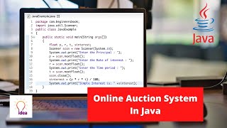 Online Auction System In Java | Java Project screenshot 3