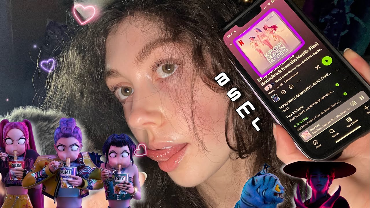 KPop Demon Hunters but It’s ASMR 🎤💓 