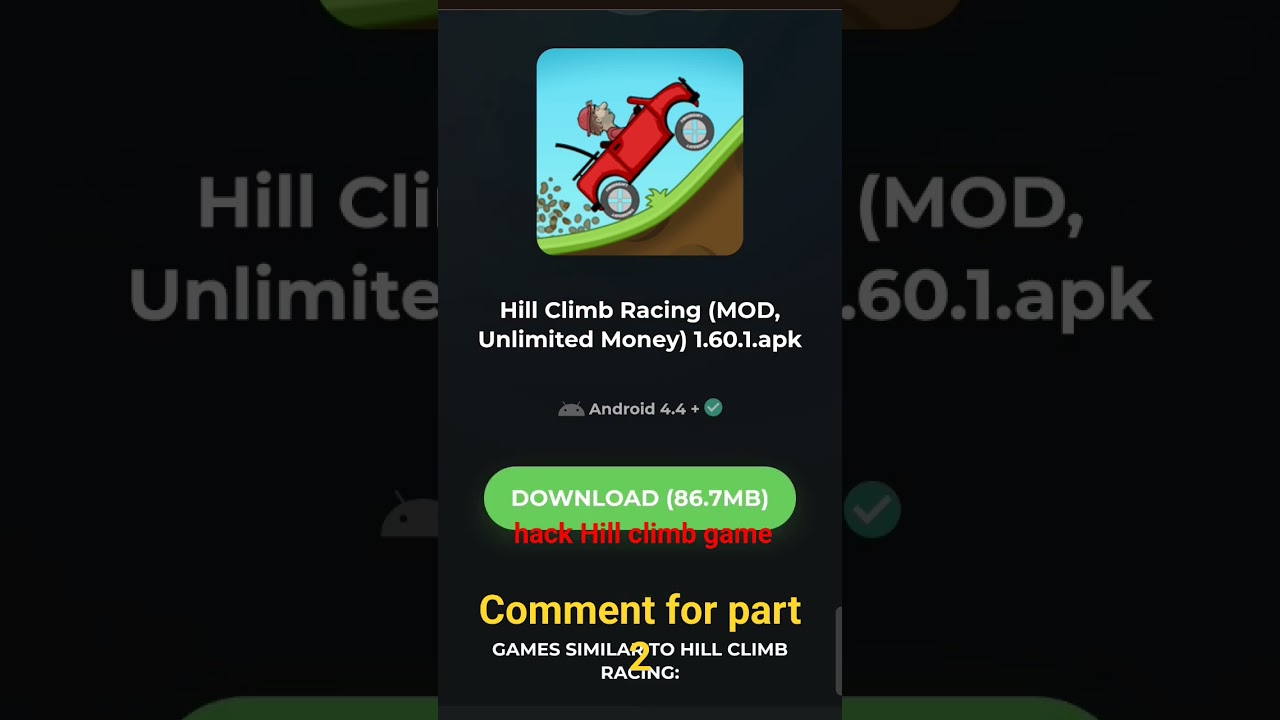 Download Hill Climb Racing (MOD, Unlimited Money) 1.60.1 APK for android