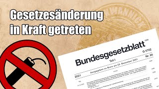 Feuerwerksverbot 2021: Gesetzesänderung jetzt in Kraft getreten