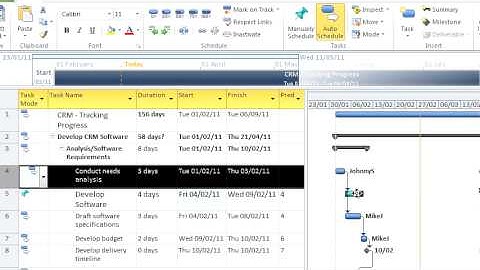 Project Add Tasks - Linking tasks