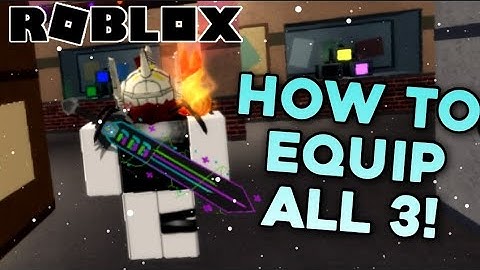 How To EQUIP ALL 3 RB BATTLES SWORDS! (Roblox)