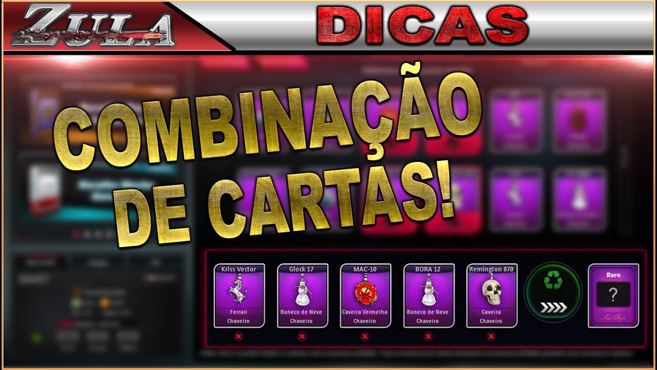 Zula Combinação de Cartas Dicas 1 YouTube Zula Combinação de Cartas Dicas 1 YouTube