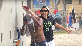 SHAMPOO PRANK(We added shampoo to peoples hair without them noticing... for the most part at least. Venice Beach, California. Send video submissions to ..., 2015-11-05T21:23:48.000Z)