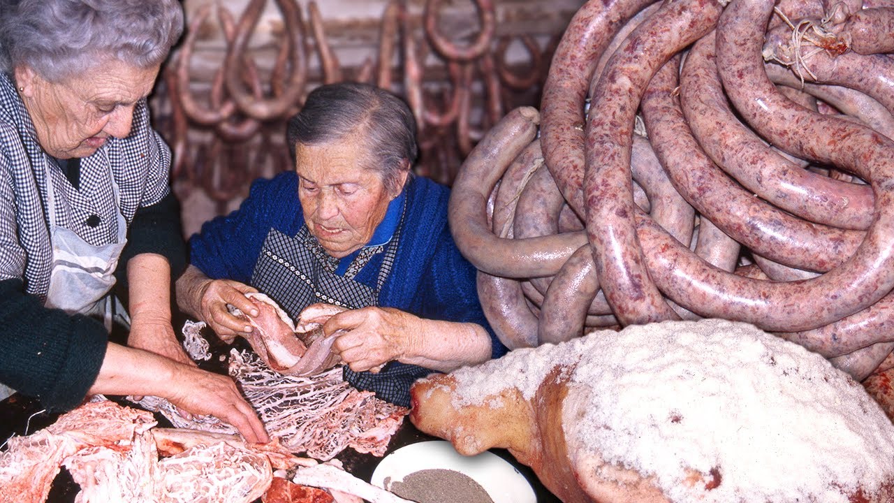 Домашние ветчины и колбасы в деревне. Свинина, которая кормила наших стариков