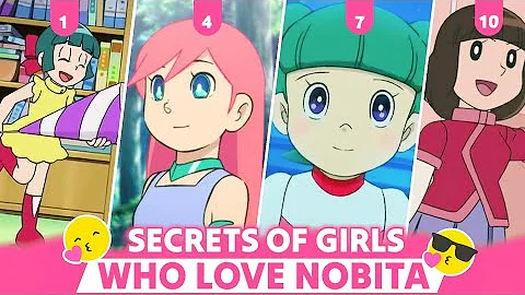 10 Secret Girls Who Love Nobita In Ep & Movies 😬 | Crownychan #doraemon