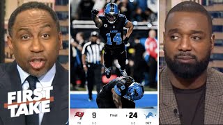 First Take Lions Are Real Threat To Eagles In Nfc - Stephen A. On Jahmyr Gibbs Beat Baker & Bucs