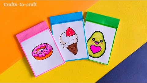 DIY Mini Diary 📚 | How To Make Mini Notebook #mininotebook #diy #easycraft