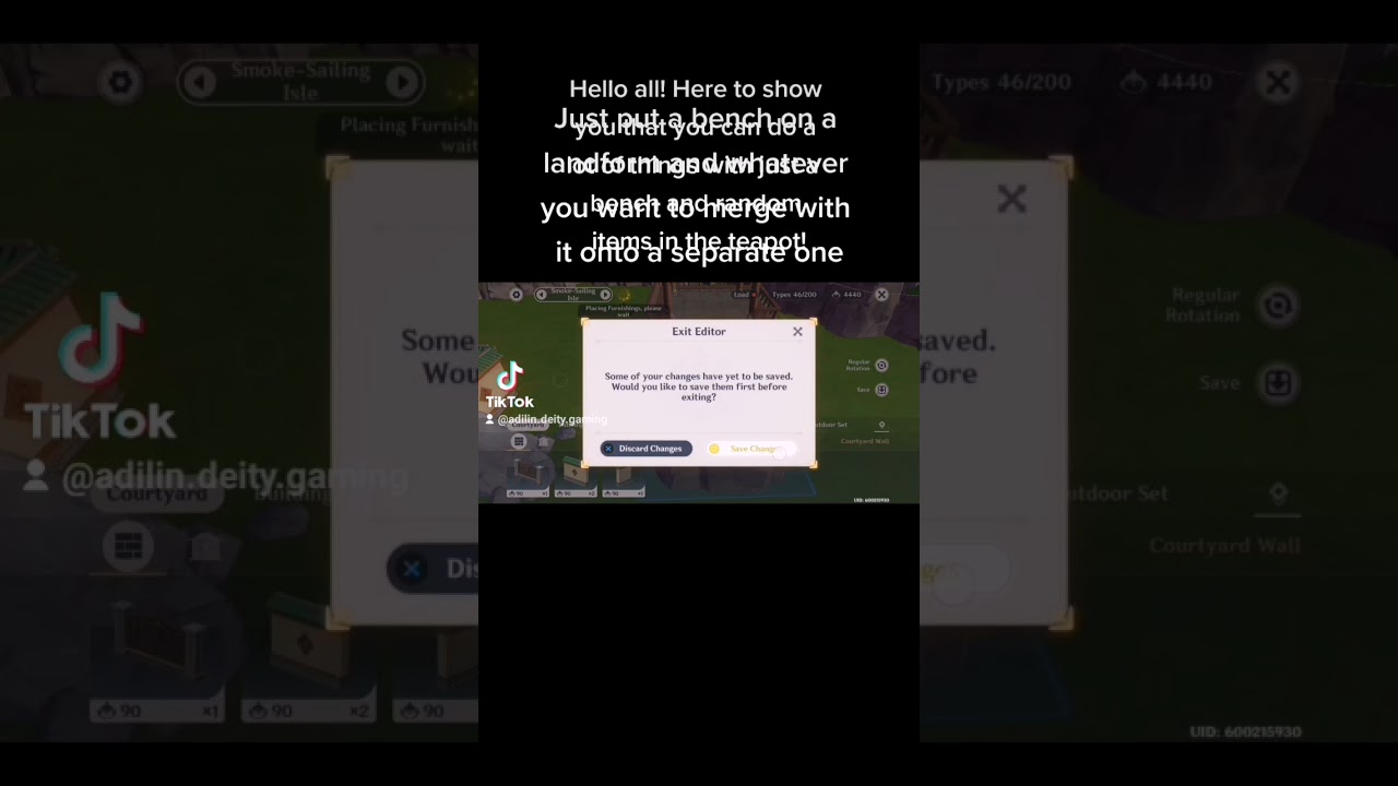 Serenitea Pot Tips: Bench Merging