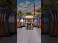 Bus vs pressure machine crash game 🎮,😯#shorts #games #trending